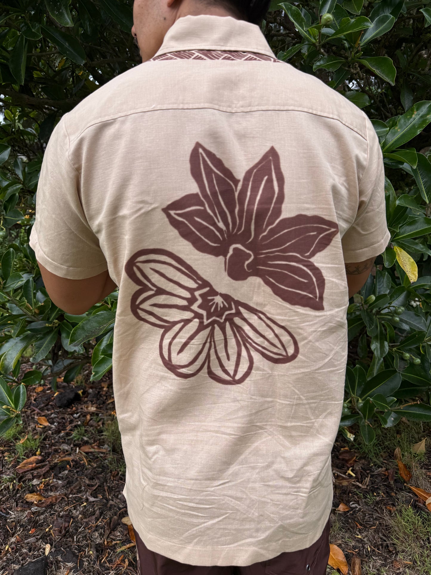 Naupaka & Lauhala Aloha Shirt