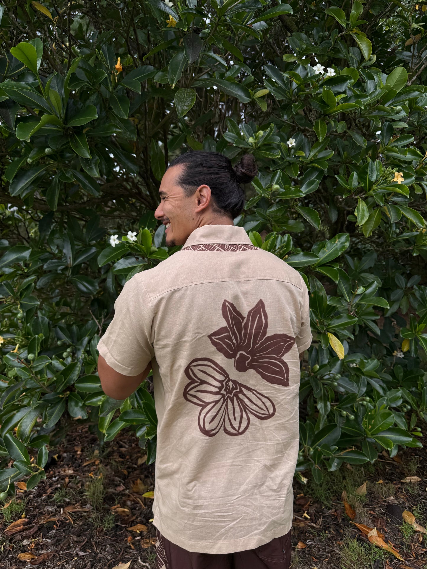 Naupaka & Lauhala Aloha Shirt