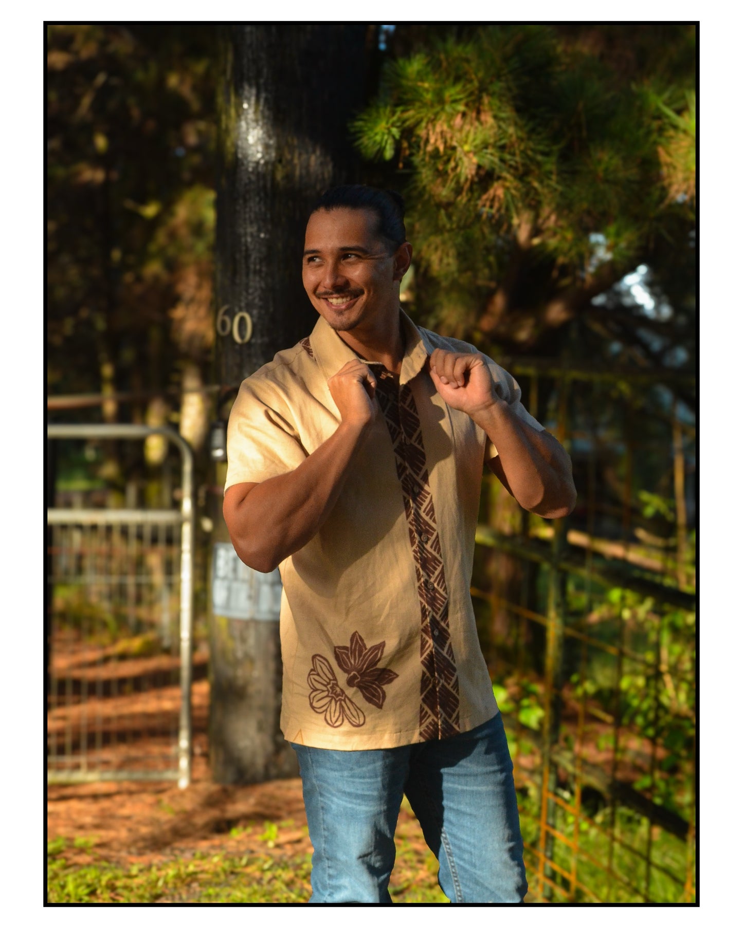 Naupaka & Lauhala Aloha Shirt