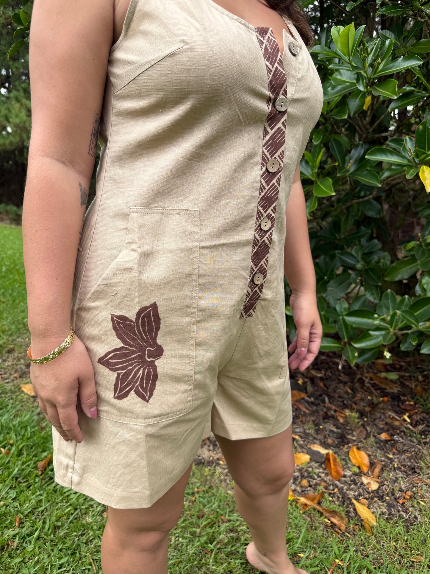 Naupaka & Lauhala Romper