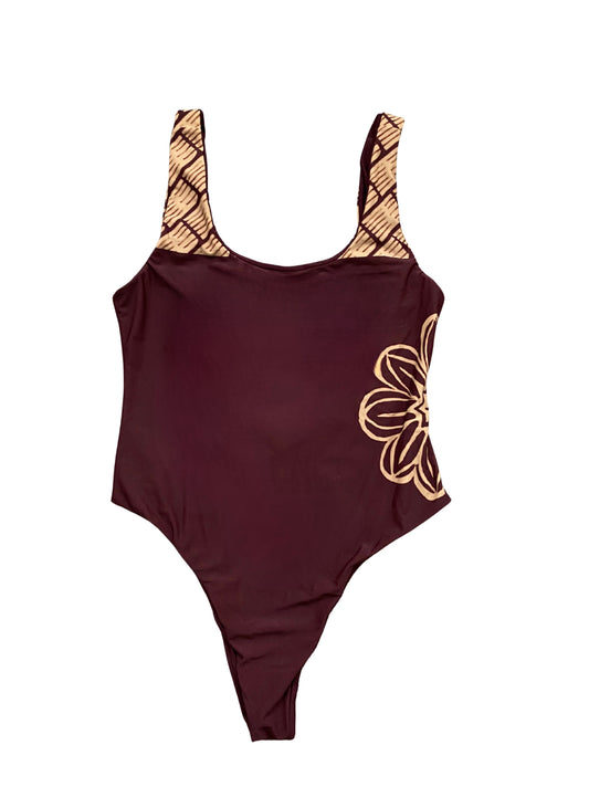 Naupaka & Lauhala One Piece Swimsuit